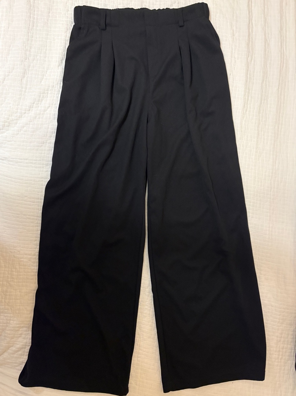 HALARA Black Wide-Leg High-Rise Pants